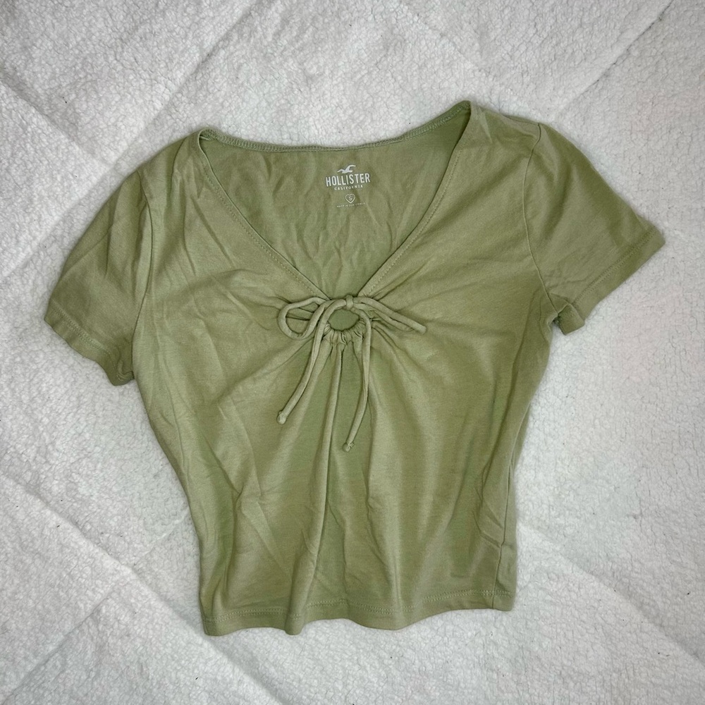 HOLLISTER Olive Green Women's Top
